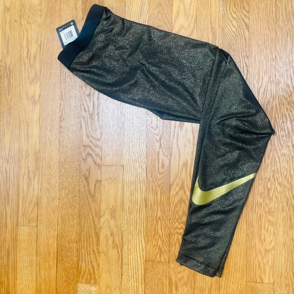 Nike Dri-Fit Metallic Training Leggings- Size XS- NWT